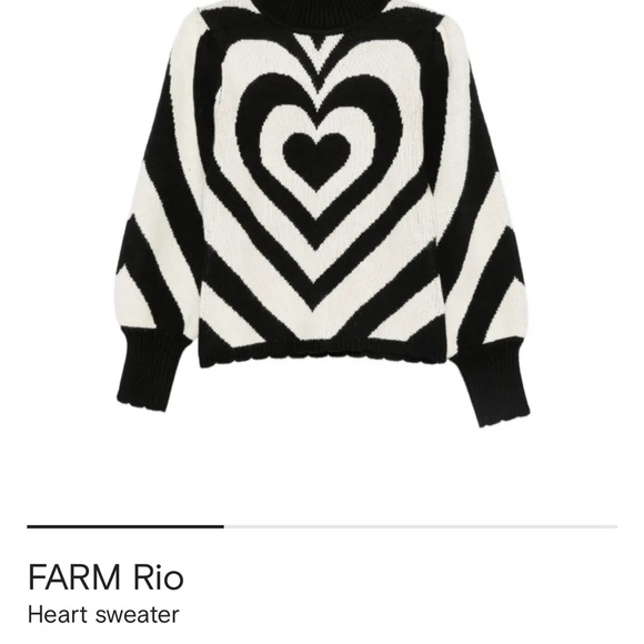 Farm Rio heart sweater - Picture 5 of 6
